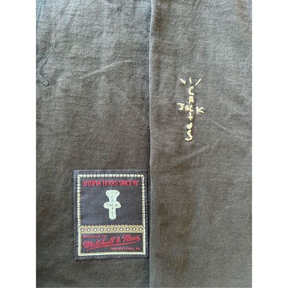 Cactus Jack Travis Scott x Mitchell & Ness T-Shirt Michigan Limited Ed Size L - Picture 6 of 6